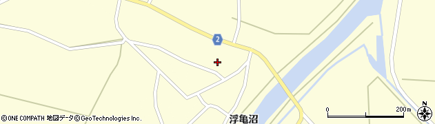 青森県つがる市下牛潟町（鶴舞岬）周辺の地図