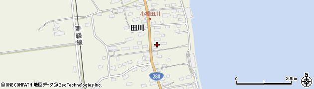 青森県青森市小橋田川15周辺の地図