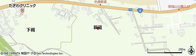 青森県東津軽郡平内町小湊新道周辺の地図