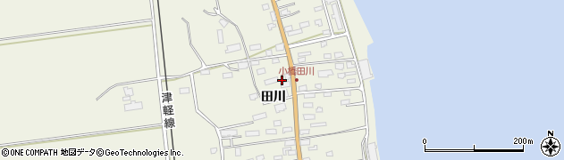 青森県青森市小橋田川42周辺の地図