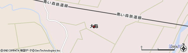 青森県平内町（東津軽郡）清水川（大萢）周辺の地図