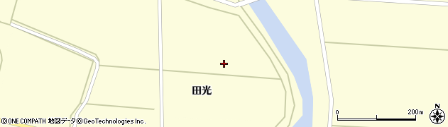 青森県つがる市牛潟町（田光）周辺の地図