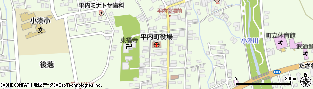 青森県平内町（東津軽郡）周辺の地図