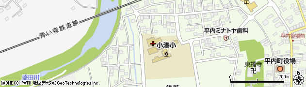 平内町役場　学校給食センター周辺の地図