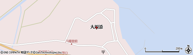 青森県平内町（東津軽郡）清水川（大川添）周辺の地図