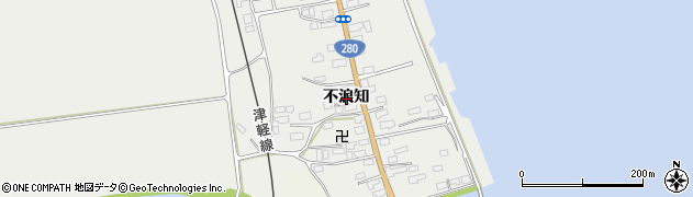 青森県青森市六枚橋（不浪知）周辺の地図