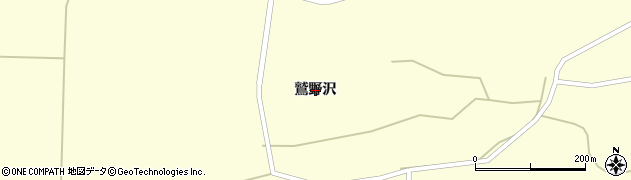 青森県つがる市牛潟町（鷲野沢）周辺の地図