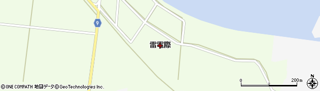 青森県平内町（東津軽郡）小湊（雷電際）周辺の地図