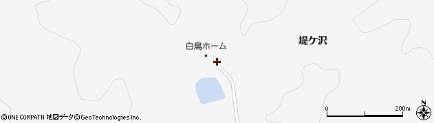 青森県平内町（東津軽郡）盛田（堤ケ沢）周辺の地図