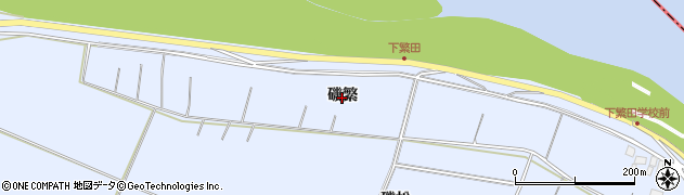 青森県つがる市稲垣町下繁田（磯繁）周辺の地図