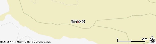 青森県平内町（東津軽郡）福島（獅子ケ沢）周辺の地図