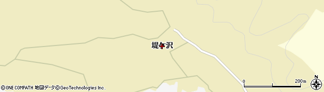 青森県平内町（東津軽郡）福島（堤ケ沢）周辺の地図