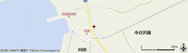 青森県平内町（東津軽郡）茂浦（前田）周辺の地図