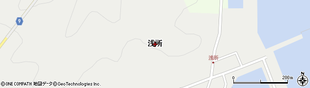 青森県平内町（東津軽郡）浅所周辺の地図