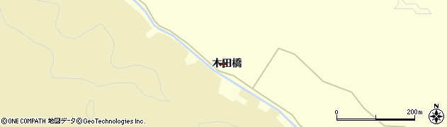 青森県平内町（東津軽郡）福館（木田橋）周辺の地図