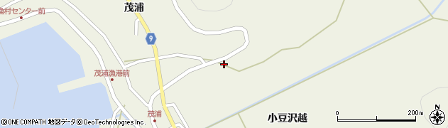 青森県東津軽郡平内町茂浦垣合11周辺の地図