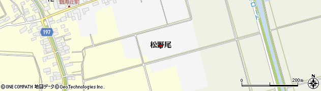青森県中泊町（北津軽郡）福浦（松野尾）周辺の地図
