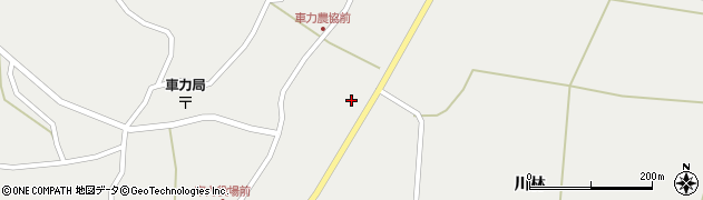 青森県つがる市車力町（杵谷）周辺の地図