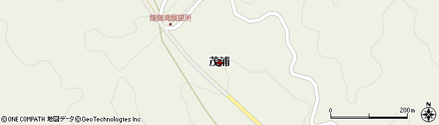青森県平内町（東津軽郡）茂浦（家ノ上）周辺の地図