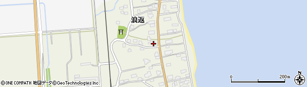 青森県蓬田村（東津軽郡）中沢（浪返）周辺の地図