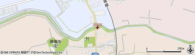深郷田周辺の地図