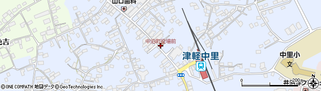 中泊町役場前周辺の地図