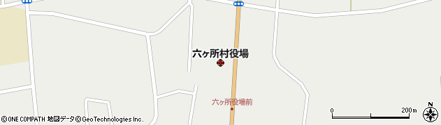 六ヶ所村役場周辺の地図