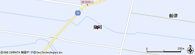 青森県つがる市富萢町（泉川）周辺の地図