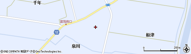 青森県つがる市富萢町泉川2周辺の地図