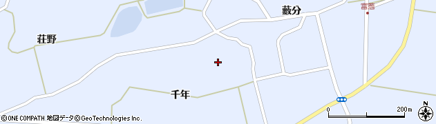 青森県つがる市富萢町藪分15周辺の地図