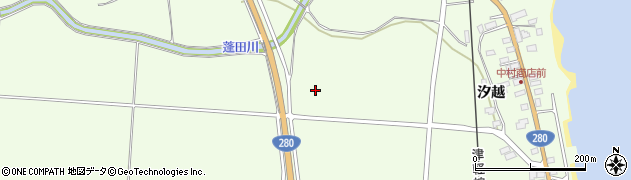 青森県東津軽郡蓬田村蓬田周辺の地図