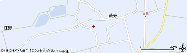 青森県つがる市富萢町藪分59周辺の地図
