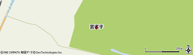 青森県横浜町（上北郡）雲雀平周辺の地図