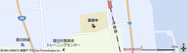 蓬田村立蓬田中学校周辺の地図