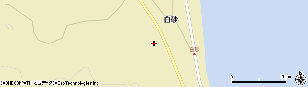 青森県平内町（東津軽郡）白砂周辺の地図