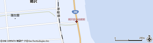 郷沢自治会館前周辺の地図