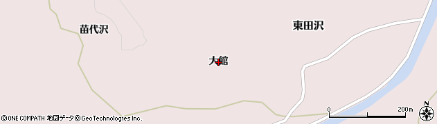 青森県平内町（東津軽郡）東田沢（大館）周辺の地図