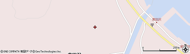 青森県平内町（東津軽郡）東田沢（前萢）周辺の地図