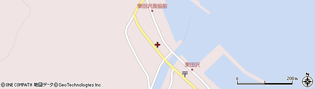 青森県東津軽郡平内町東田沢田沢番外地周辺の地図
