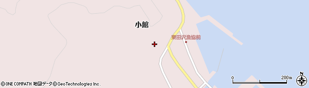 青森県平内町（東津軽郡）東田沢（小館）周辺の地図