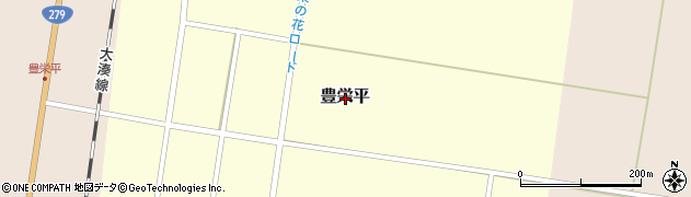 青森県上北郡横浜町豊栄平周辺の地図