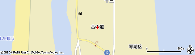 青森県五所川原市十三古中道周辺の地図