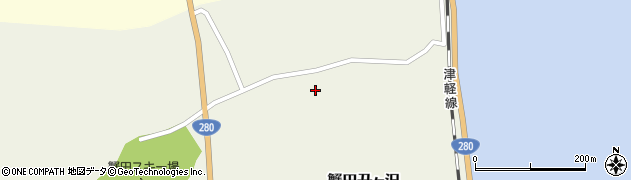 青森県外ヶ浜町（東津軽郡）蟹田丑ヶ沢周辺の地図