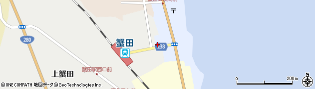 蟹田児童公園周辺の地図