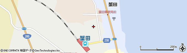 蟹田運送株式会社周辺の地図