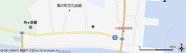 青森県外ヶ浜町（東津軽郡）蟹田中師宮本周辺の地図