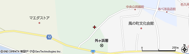 青森県外ヶ浜町（東津軽郡）蟹田中師苗代沢周辺の地図