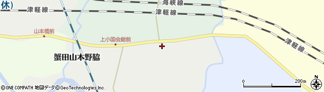 青森県外ヶ浜町（東津軽郡）蟹田山本野脇周辺の地図