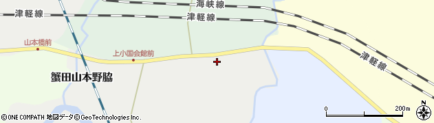 青森県東津軽郡外ヶ浜町蟹田山本野脇15周辺の地図