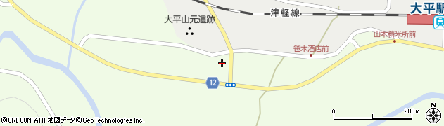 青森県外ヶ浜町（東津軽郡）蟹田大平沢辺周辺の地図